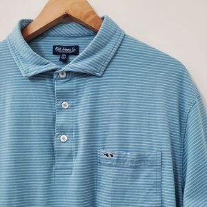 Fish Hippie Striped Pima Cotton Polo Shirt Mens XXL